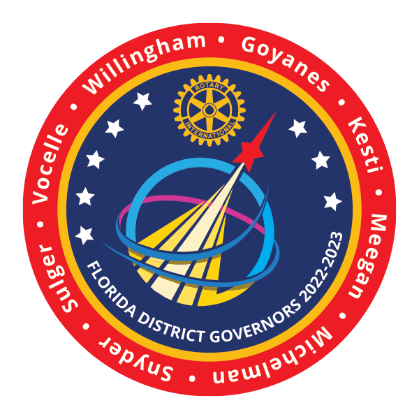 Rotary Florida District Governors 2022-2023 Mission Patch