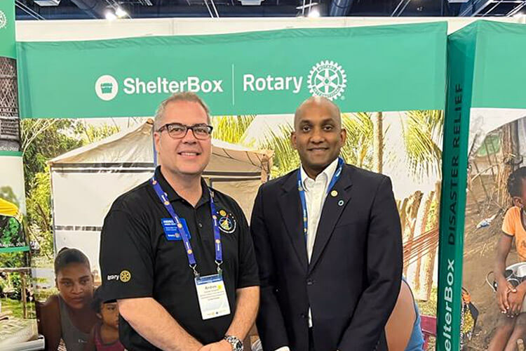 Andres Goyanes - ShelterBox Ambassador through Rotary